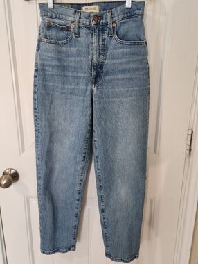 Madewell Balloon Jeans Size 25 High Rise Barrel Leg Medium Wash Denim